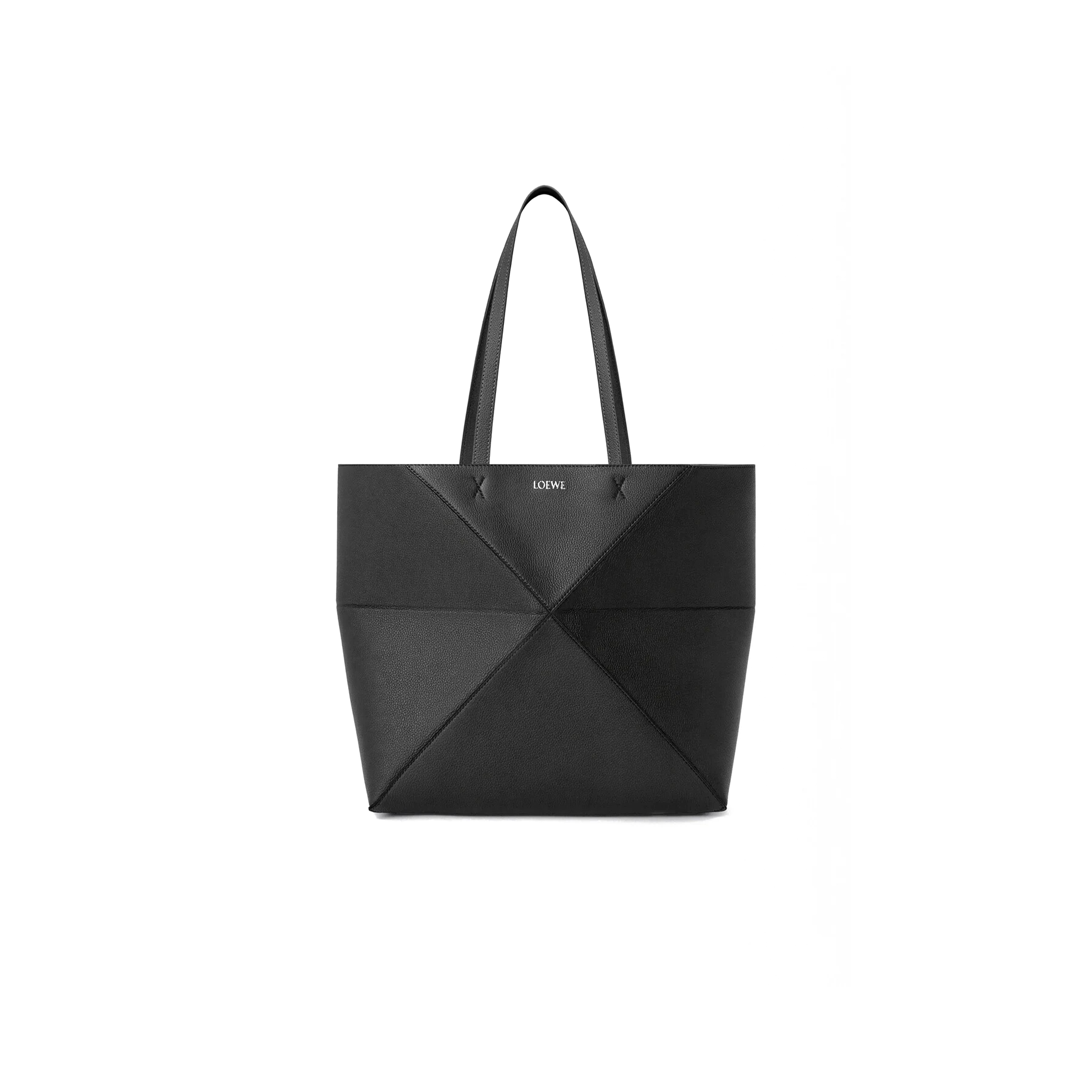 LOEWE MEDIUM HORIZONTAL PUZZLE FOLD TOTE IN SOFT GRAINED CALFSKIN A779PEWX04 (31.5*29*12.5cm)
